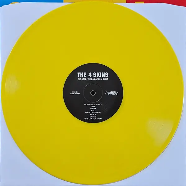4 Skins - The Good, The Bad & The 4 Skins (Yellow, LP, Album, Reissue) - фото №12