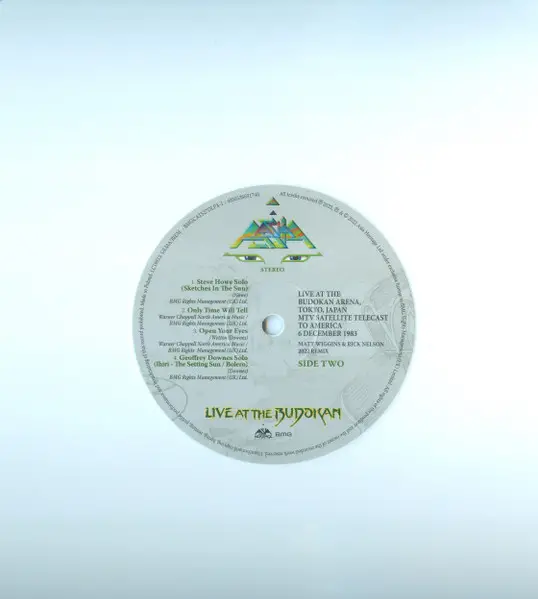 Asia - Live At The Budokan Arena Tokyo, Japan 1983 (2 платівки, Альбом, Deluxe видання, Лимітоване, Ремастеринг) - фото №19