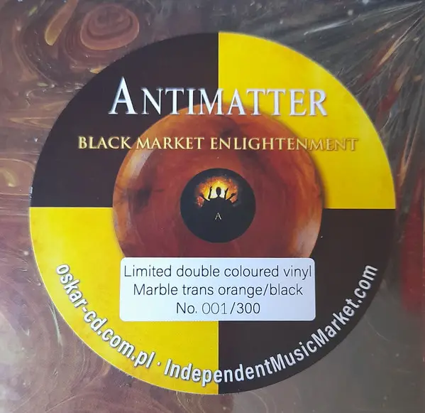 Antimatter - Black Market Enlightenment (2 платівки, Помаранчевий, Напівпрозорий, Чорний, Мармур, Альбом, Лимітоване, Пронумерований) - фото №2