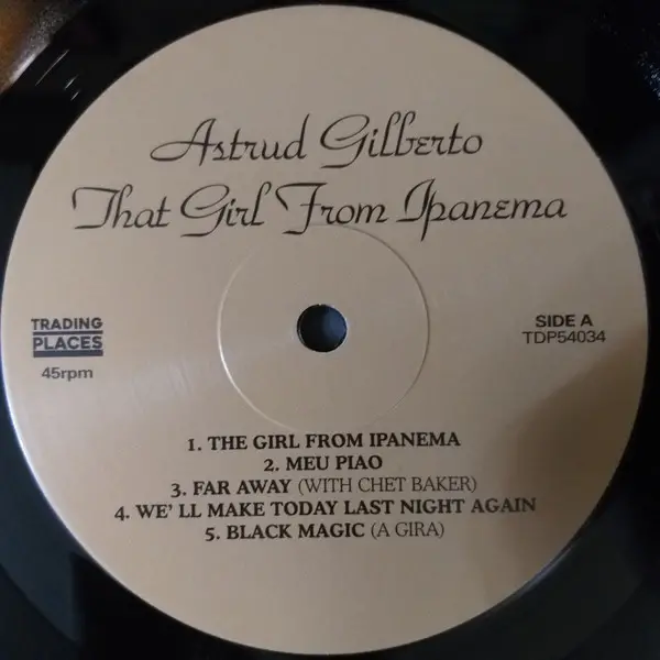 Astrud Gilberto - That Girl From Ipanema (45 об/мин, Альбом) - фото №4