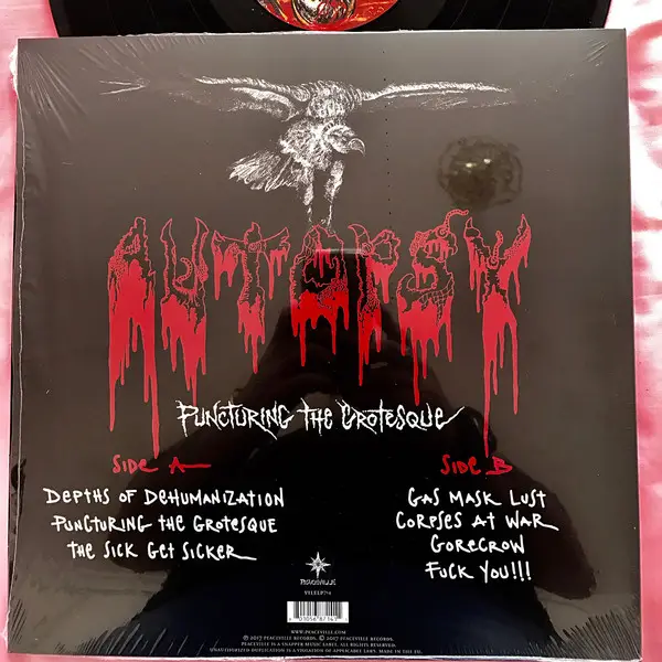 Autopsy - Puncturing The Grotesque (180 грамм, 33 ⅓ об/мин, Мини-альбом) - фото №2