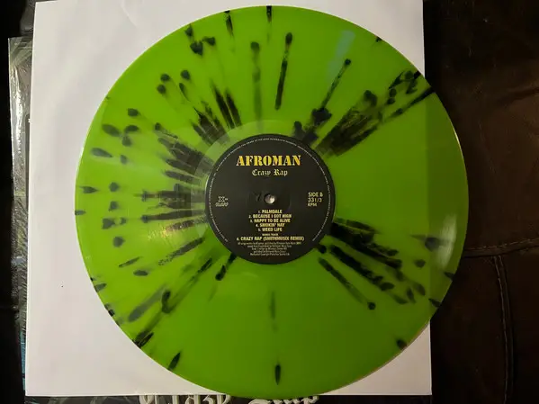 Afroman - Crazy Rap (Green, Black, Splatter, LP, Album, Reissue) - фото №5
