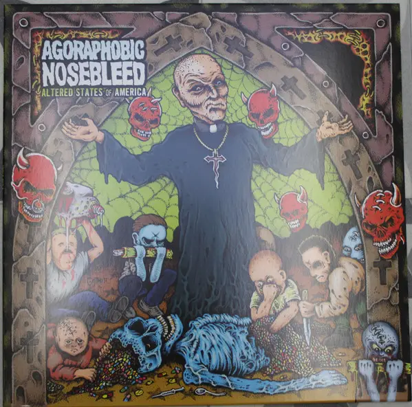 Agoraphobic Nosebleed - Altered States Of America / ANBRX II Delta 9 (Electric, Blue, LP, Album, Reissue)