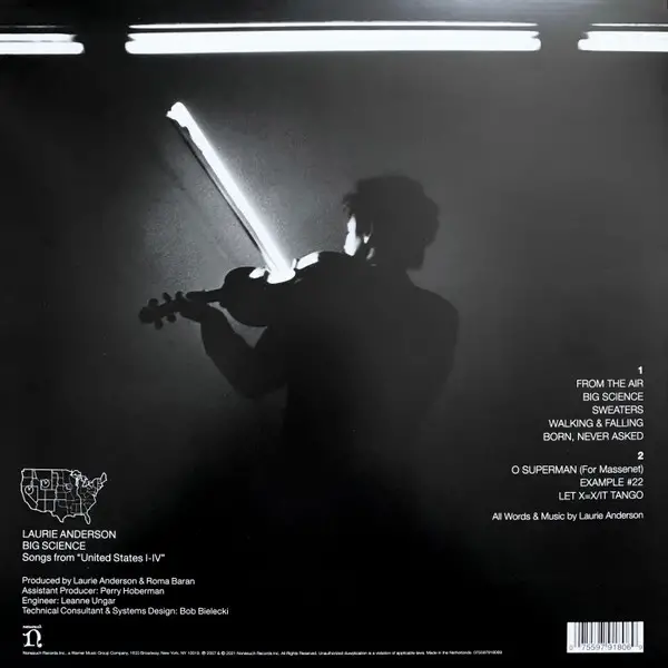 Laurie Anderson - Big Science (Красный, Непрозрачный, Альбом, Переиздание, Ремастеринг) - фото №2