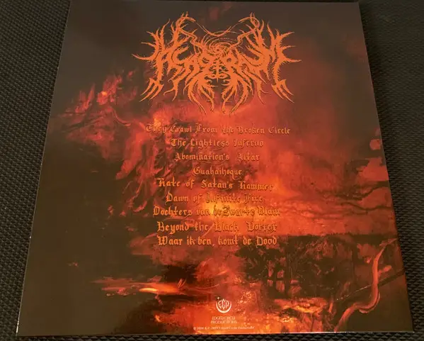 Asagraum - Dawn Of Infinite Fire (Непрозрачный, Красный, Чёрный, Альбом, Лимитированое, Переиздание, Дополнительная печать) - фото №2