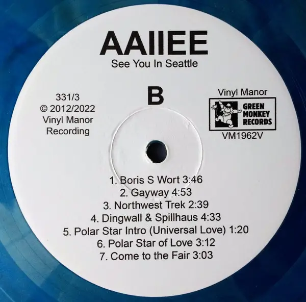 Aaiiee - See You In Seattle (Colored, vinyl, LP, Album, Reissue) - фото №4