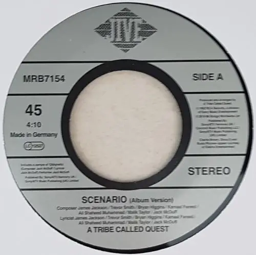 A Tribe Called Quest - Scenario (Single, Reissue, Stereo) - фото №3