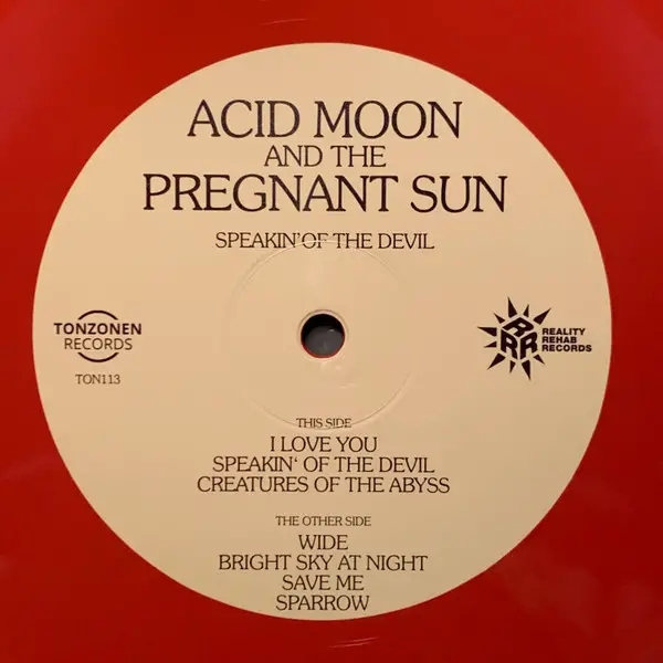 Acid Moon And The Pregnant Sun - Speakin' Of The Devil (Red, Opaque, LP, Album, Stereo) - фото №3