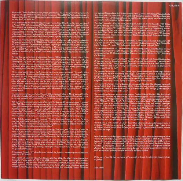 ABC - The Lexicon Of Love (40th Anniversary Edition) (4 платівки, Album, Reissue) - фото №20