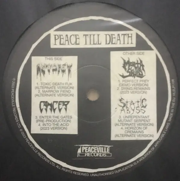 Autopsy & Cancer & Morta Skuld & Static Abyss - Peace Till Death (Сборник) - фото №5