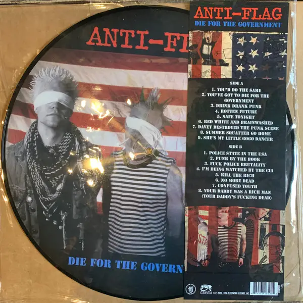 Anti-Flag - Die For The Government (Альбом, Лимитированое, Пластинка с изображением, Переиздание)