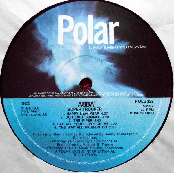 ABBA - Super Trouper (LP, Album, Reissue, Remastered) - фото №4