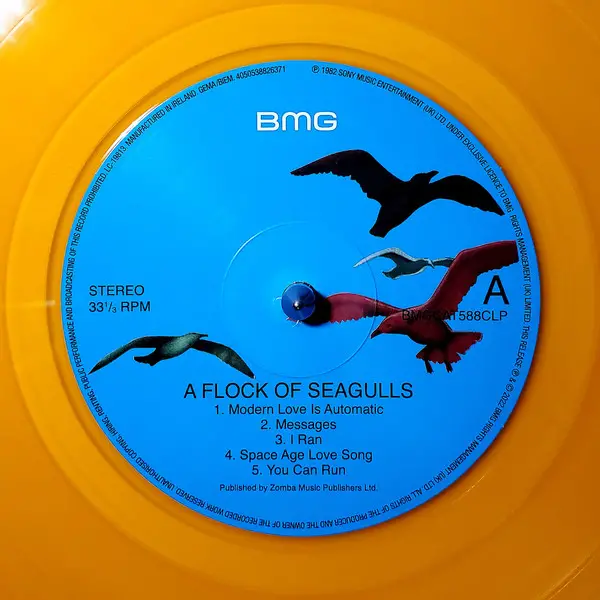 A Flock Of Seagulls - A Flock Of Seagulls (Orange, LP, Album, Reissue, Remastered, Stereo) - фото №3
