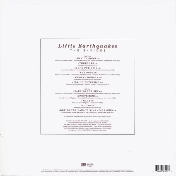 Tori Amos - Little Earthquakes - The B-Sides (Record Store Day, Сборник, Лимитированое, Ремастеринг) - фото №3
