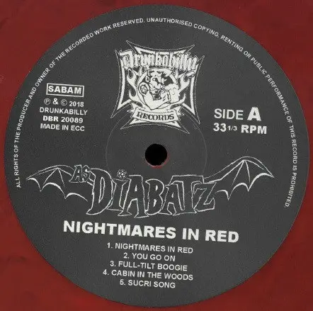 As Diabatz - Nightmares In Red (Червоний, Чорні точки, Лимітоване) - фото №5