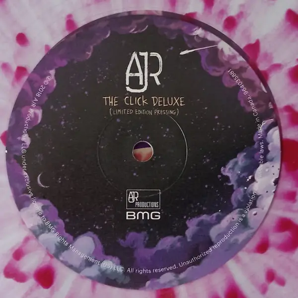 AJR - The Click (Deluxe Edition) (Limited Edition Pressing) (2 платівки, Прозорий, Червоний, Бризки, Альбом, Гравірована, Лимітоване, Перевидання) - фото №6