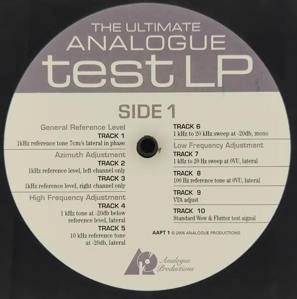 Analogue Productions - Ultimate Analogue Test LP (180 грамм) - фото №3