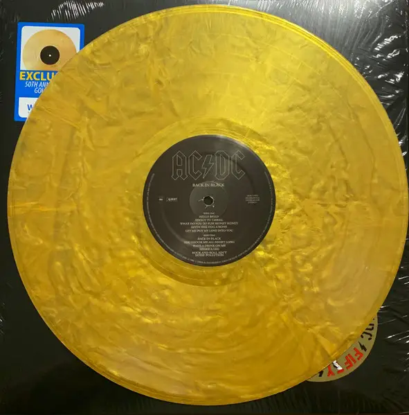 AC/DC - Back In Black (Gold, LP, Album, Reissue, Remastered, Stereo) - фото №4