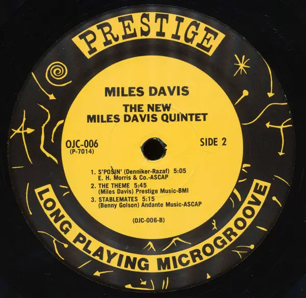 The Miles Davis Quintet - Miles (LP, Album, Reissue) - фото №4