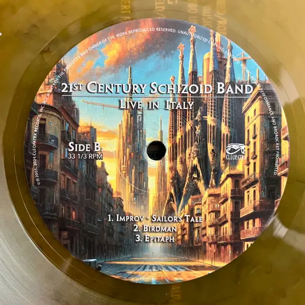 21st Century Schizoid Band - Live In Italy (Yellow, Marble, LP, Album) - фото №6