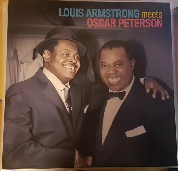 Louis Armstrong & Oscar Peterson - Louis Armstrong Meets Oscar Peterson (Жёлтый, Альбом, Лимитированое, Переиздание, Моно) - фото №2