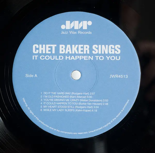 Chet Baker - It Could Happen To You (180 грам, Альбом, Лимітоване, Перевидання, Ремастеринг) - фото №3