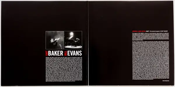 Chet Baker & Bill Evans - The Complete Recordings (2 платівки, 180 грам, Збірник, Лимітоване) - фото №2