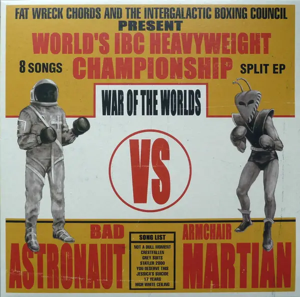 Bad Astronaut & Armchair Martian - War Of The Worlds (Красный, 45 об/мин, EP, Переиздание)