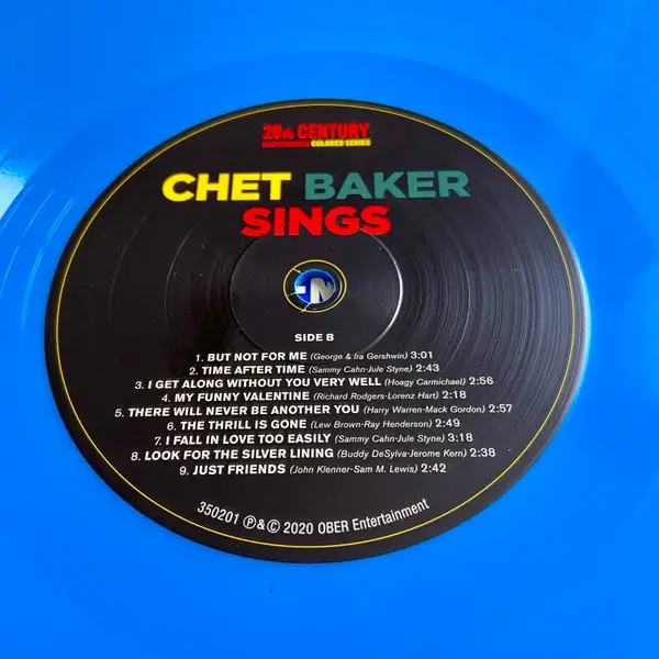 Chet Baker - Chet Baker Sings (Синій, 180 грам, Альбом, Лимітоване, Перевидання) - фото №7
