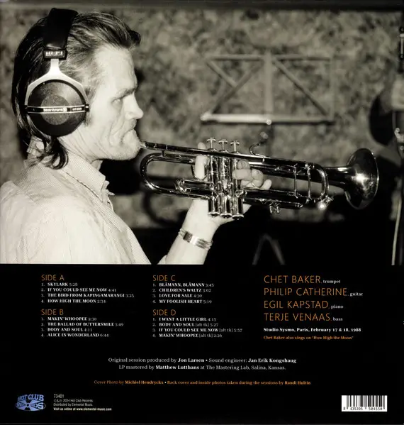 Chet Baker - Late Night Jazz (2 платівки, 180 грам, Альбом, Deluxe видання, Лимітоване, Перевидання) - фото №4