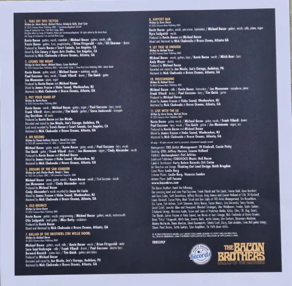 The Bacon Brothers - The Ballad Of The Brothers - фото №3