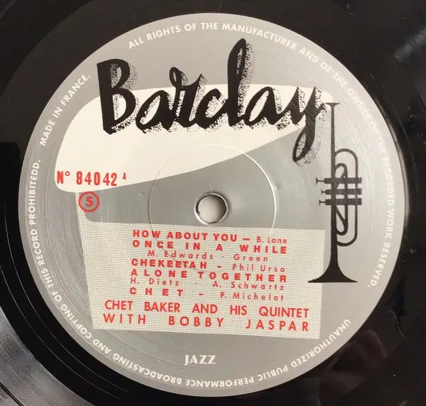 The Chet Baker Quintet & Bobby Jaspar - Chet Baker And His Quintet With Bobby Jaspar (180 грам, Альбом, Лимітоване, Перевидання, Ремастеринг, Моно) - фото №4