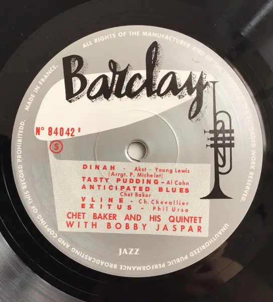 The Chet Baker Quintet & Bobby Jaspar - Chet Baker And His Quintet With Bobby Jaspar (180 грам, Альбом, Лимітоване, Перевидання, Ремастеринг, Моно) - фото №5