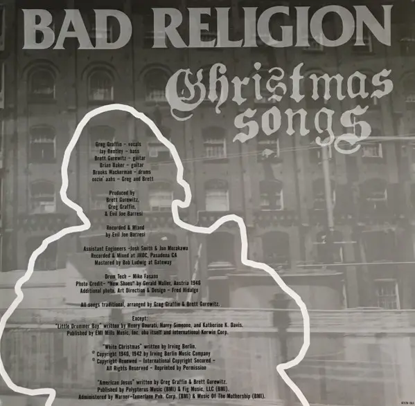 Bad Religion - Christmas Songs (Красный, Односторонний, Альбом, Гравированная) - фото №6
