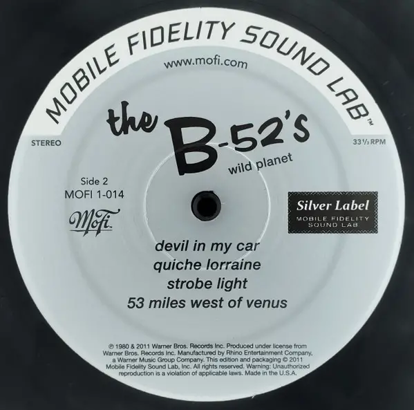 The B-52's - Wild Planet (Альбом, Лимітоване, Пронумерований, Перевидання, Ремастеринг, Спеціальне видання) - фото №4