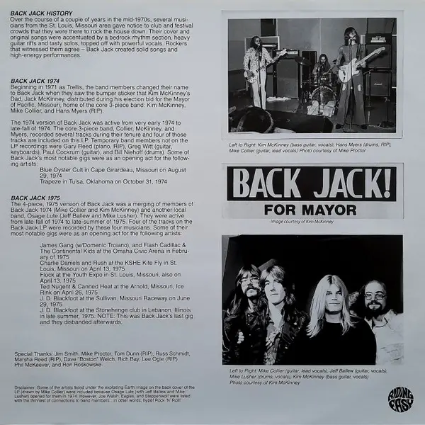 Backjack - Back Jack (Лимитированое) - фото №5