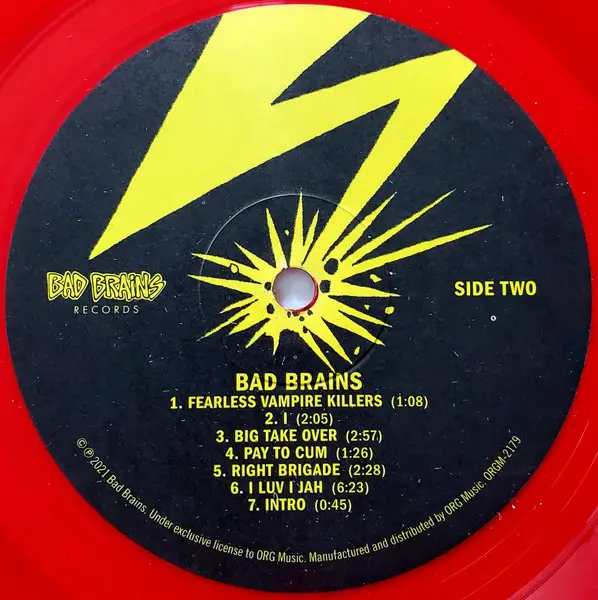Bad Brains - Bad Brains (Червоний, Прозорий, Альбом, Перевидання, Ремастеринг) - фото №6