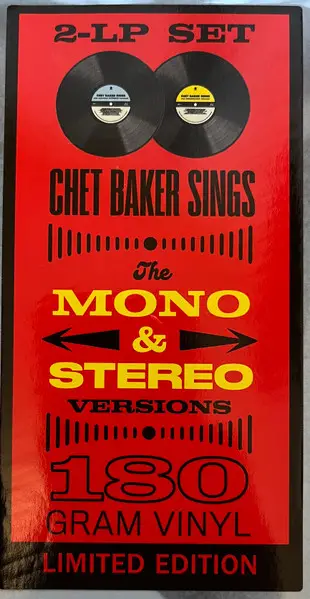 Chet Baker - Chet Baker Sings: The Mono & Stereo Versions 2LP (2 платівки, Перевидання, Моно) - фото №2