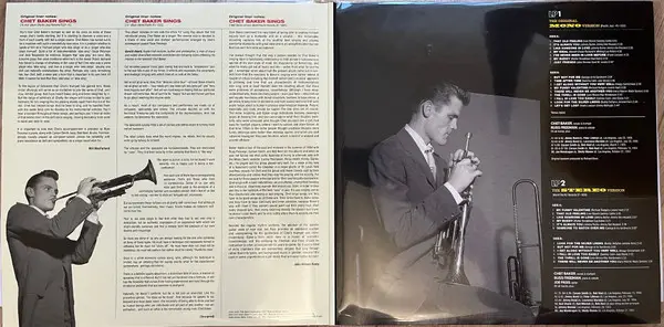 Chet Baker - Chet Baker Sings: The Mono & Stereo Versions 2LP (2 платівки, Перевидання, Моно) - фото №3