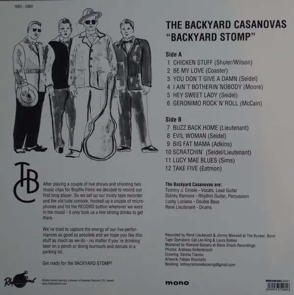 The Backyard Casanovas - Backyard Stomp (Альбом, Лимітоване, Моно) - фото №2
