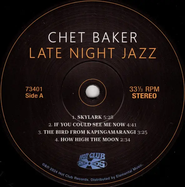 Chet Baker - Late Night Jazz (2 платівки, 180 грам, Альбом, Deluxe видання, Лимітоване, Перевидання) - фото №5