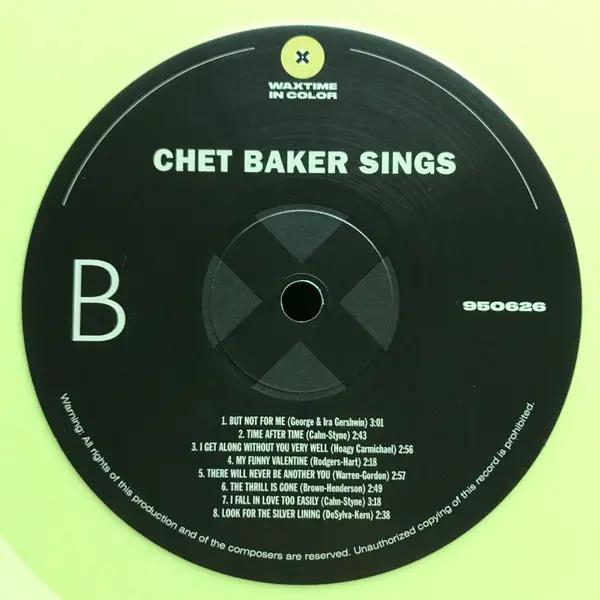 Chet Baker - Chet Baker Sings (Жовтий, 180 грам, Альбом, Перевидання, Моно) - фото №7
