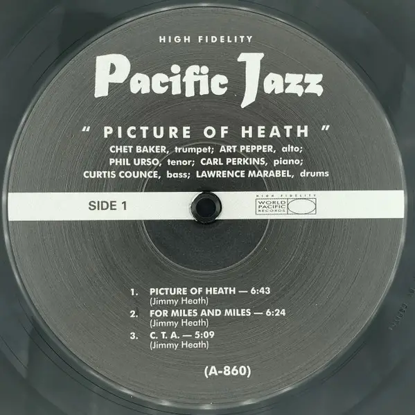 Chet Baker & Art Pepper & Phil Urso - Picture Of Heath (180 грамм, Альбом, Лимитированое, Переиздание, Ремастеринг, Моно) - фото №3