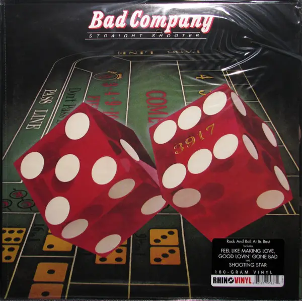 Bad Company - Straight Shooter (180 грамм, Альбом, Переиздание, Ремастеринг)