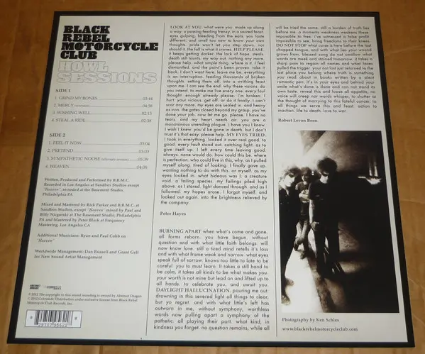 Black Rebel Motorcycle Club - The Howl Sessions (Мини-альбом, Record Store Day) - фото №6