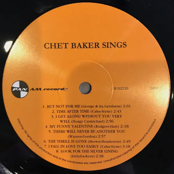Chet Baker - Chet Baker Sings (180 грам, Альбом, Лимітоване, Перевидання, Ремастеринг) - фото №4