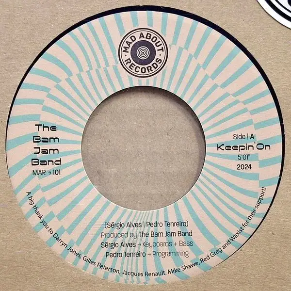The Bam Jam Band - Keepin' On / Something About Love (45 об/хв, Сінгл)