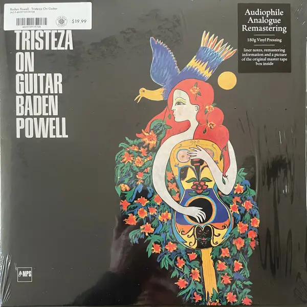 Baden Powell - Tristeza On Guitar (180 грамм, Раскладная обложка, Альбом, Переиздание, Ремастеринг) - фото №8