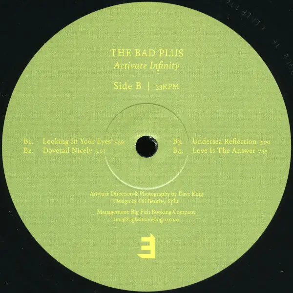 The Bad Plus - Activate Infinity (Альбом) - фото №5