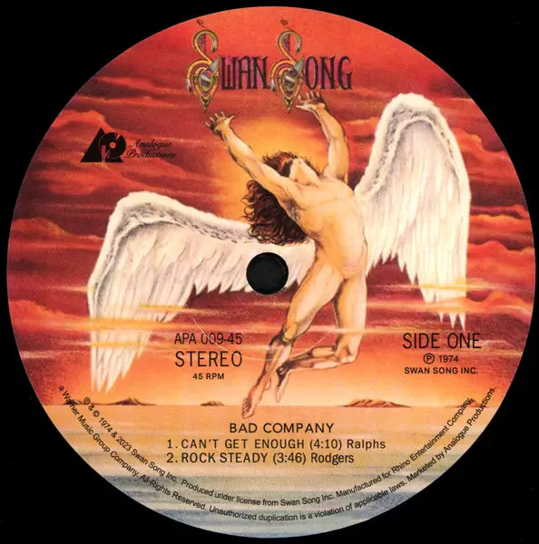 Bad Company - Bad Company (2 платівки, 180 грам, Розкладна обкладинка, 45 об/хв, Альбом, Лимітоване, Пронумерований, Перевидання, Ремастеринг) - фото №4
